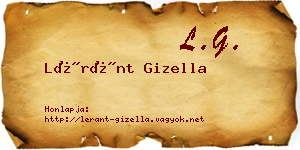 Léránt Gizella névjegykártya