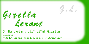 gizella lerant business card